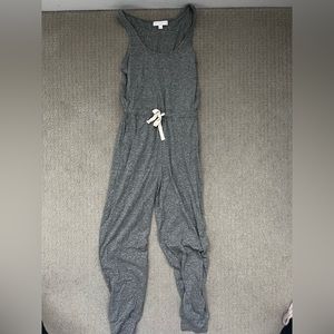 Grey athletic jumpsuit - spiritual gangster- size x small
